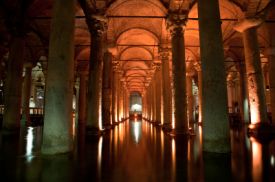 Basilica Cistern interior columns