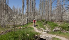 A biker in the Ihlara Valley