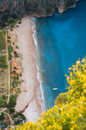 Butterfly Valley beach and canyon