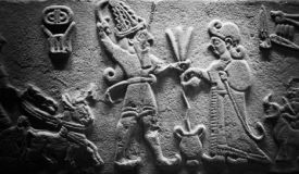 Ancient Hittite relief carving