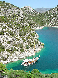 Kekova island yacht charter destination