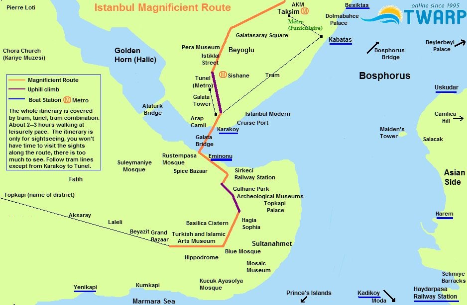 Istanbul map