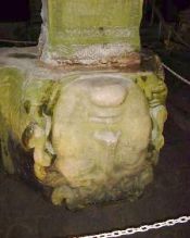 Medusa head in Basilica Cistern